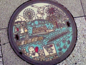 大津市のマンホールのふた　滋賀県