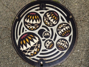 和歌山市のマンホールのふた　和歌山県